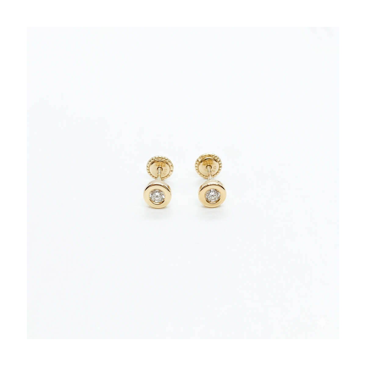 Pendientes chatón circonita (35013P9K)