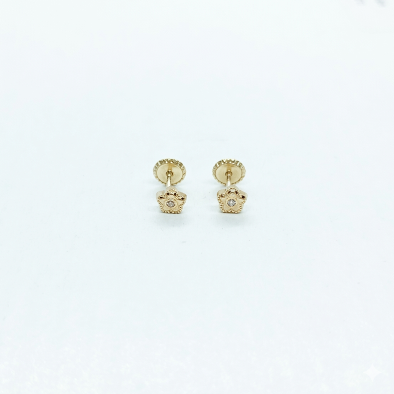 Pendientes flor circonita (35018P9K)