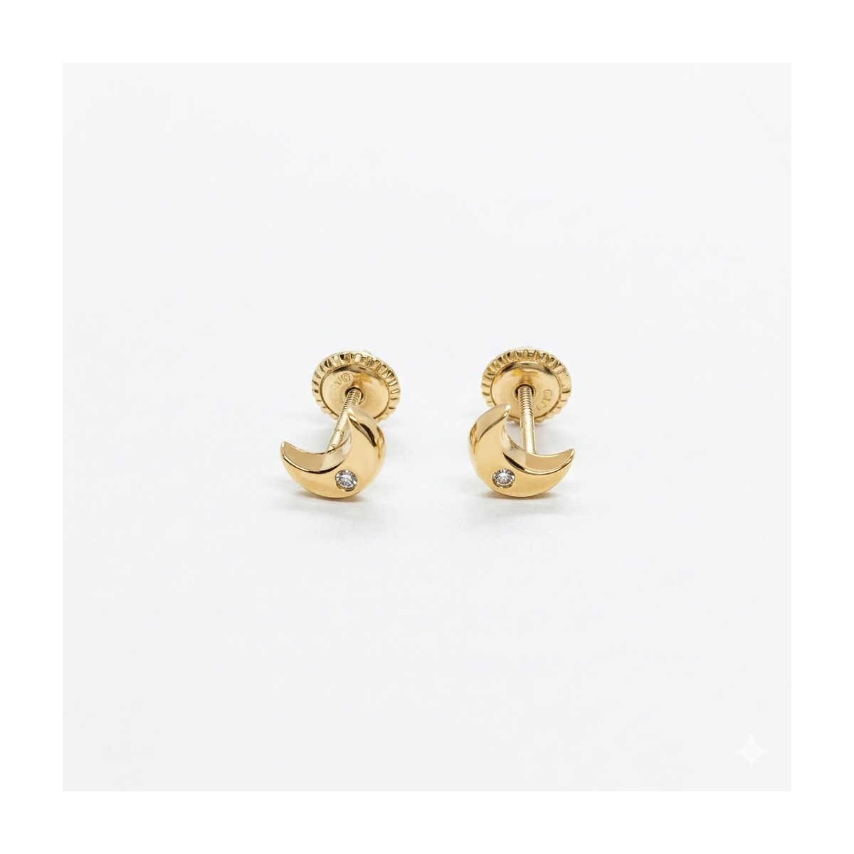 Pendientes luna circonita (35006P9K)