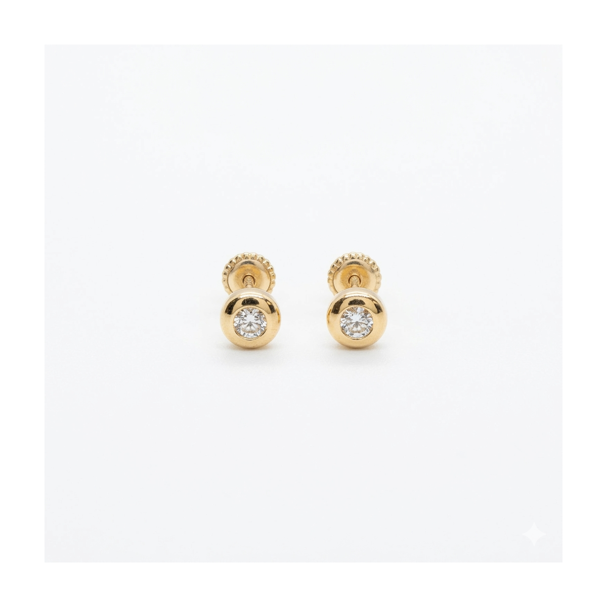 Pendientes chatón circonita (35019P9K)