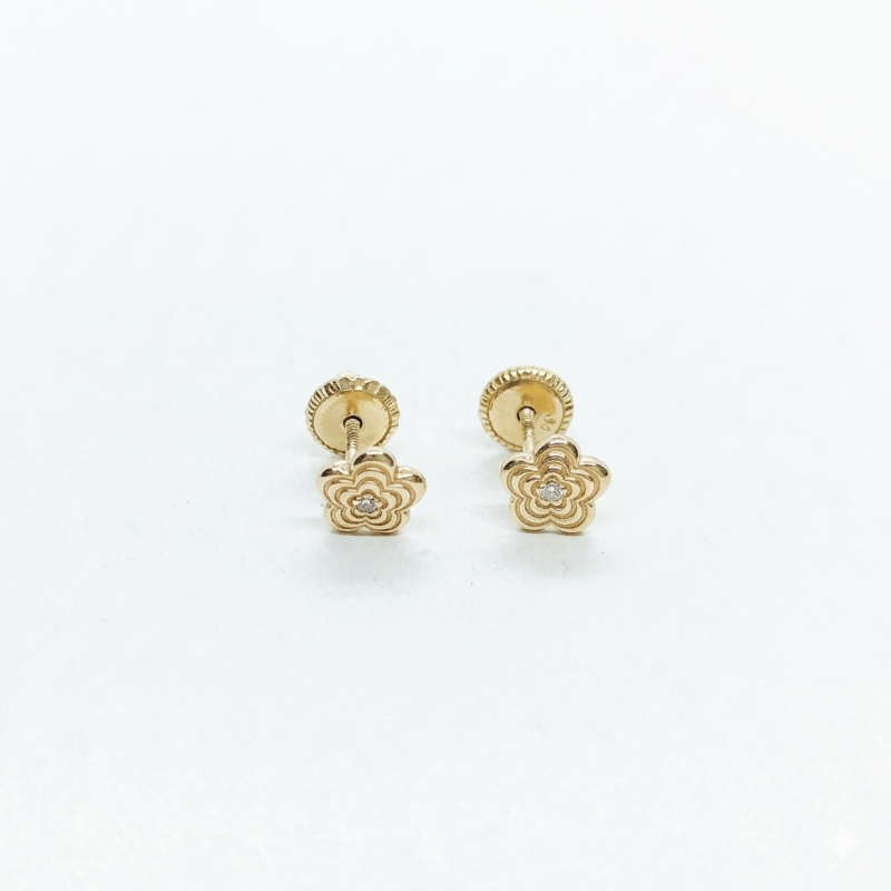 Pendientes flor circonita (35025P9K)