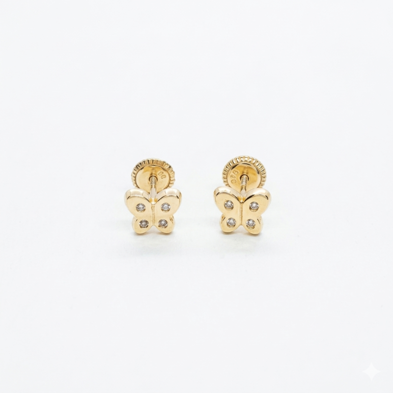 Pendientes mariposa circonitas (35027P9K)