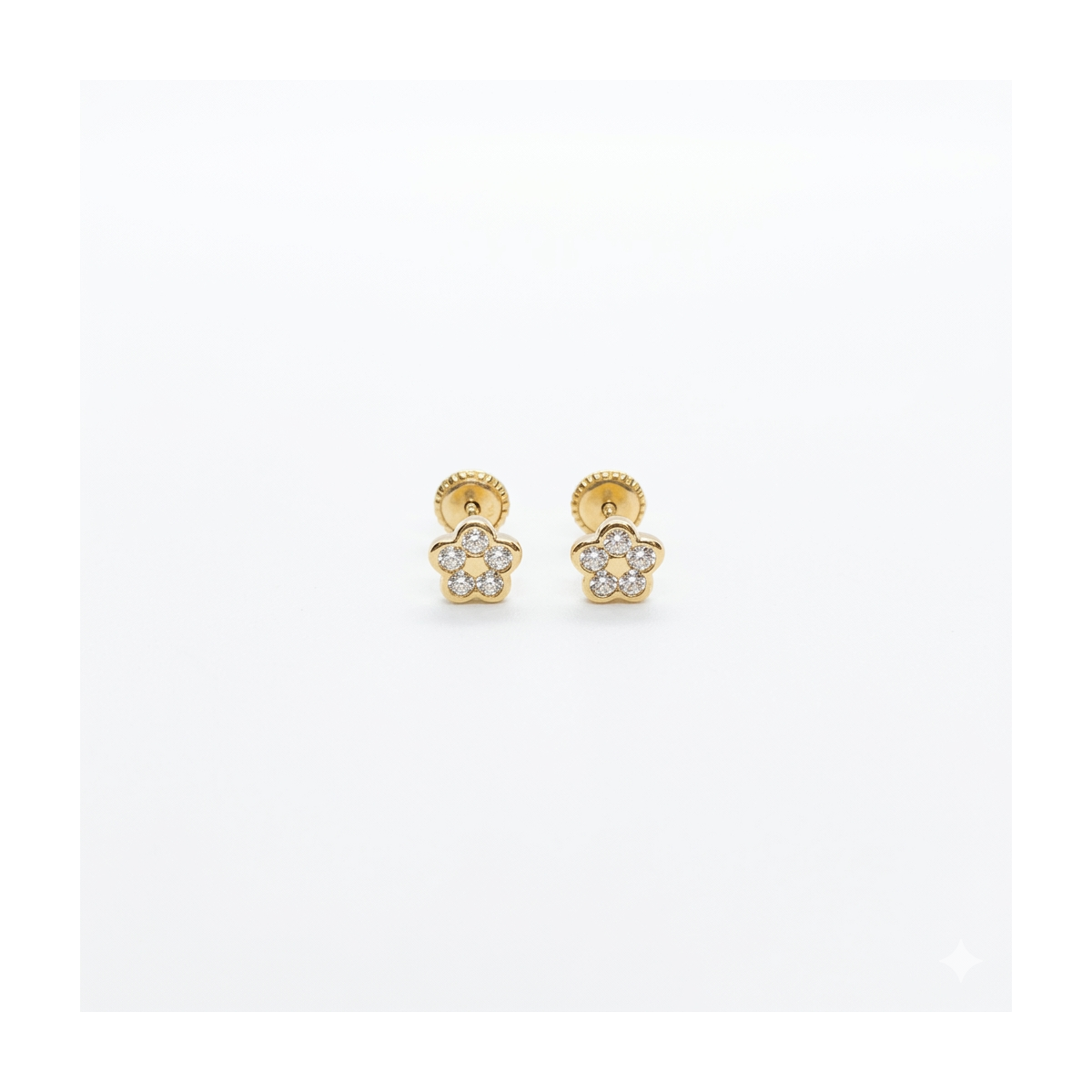 Pendientes flor circonitas (35028P9K)