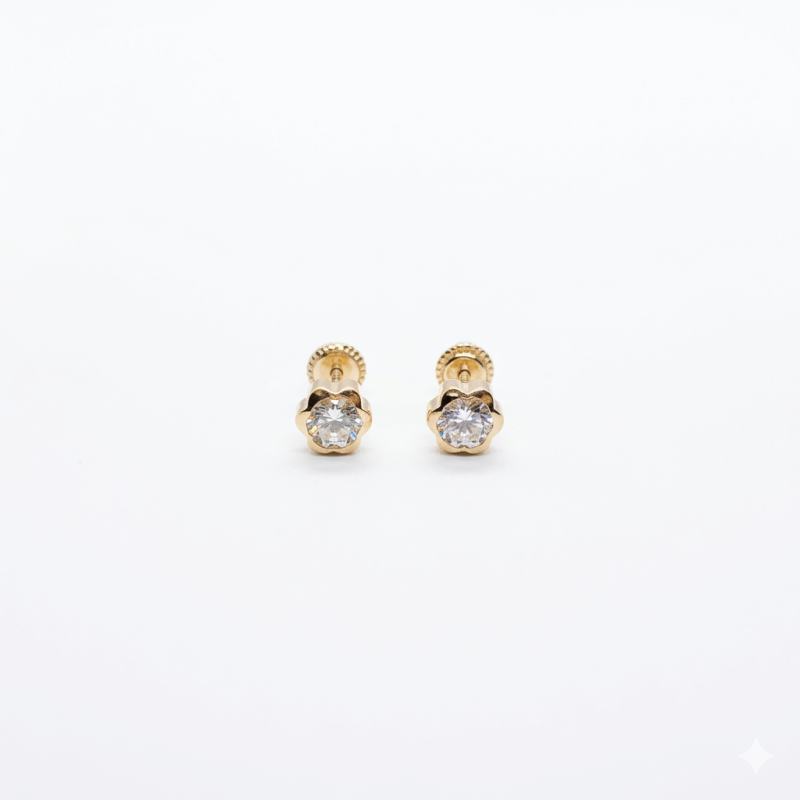 Pendientes flor circonita (35017P9K)