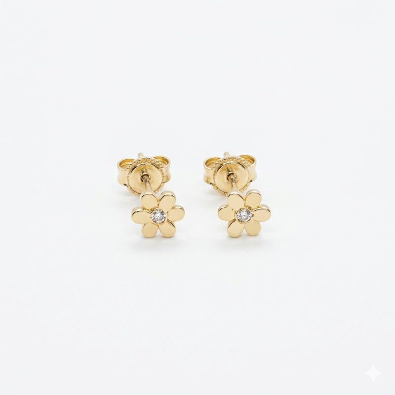Pendientes flor circonita (35004P9K)