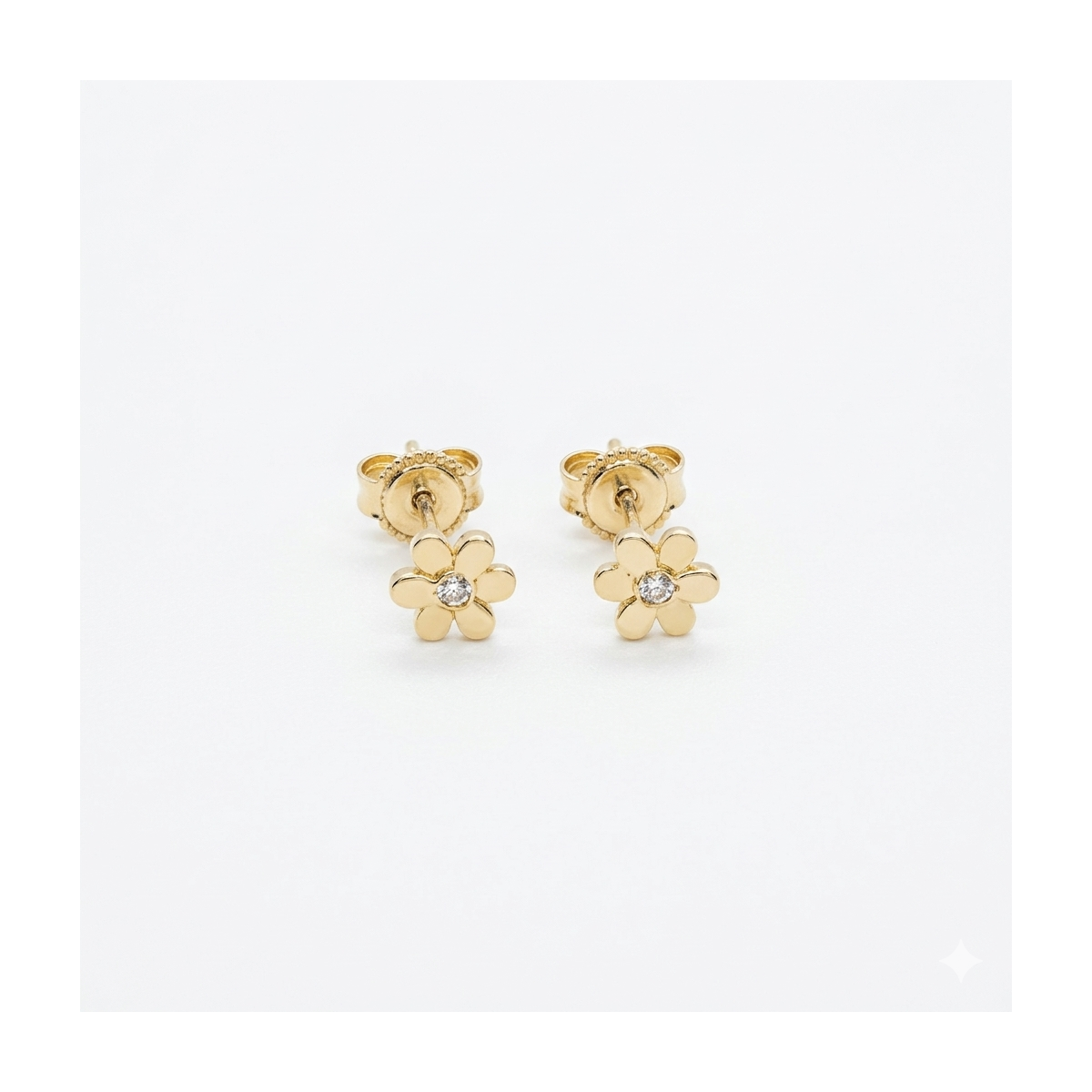 Pendientes flor circonita (35004P9K)